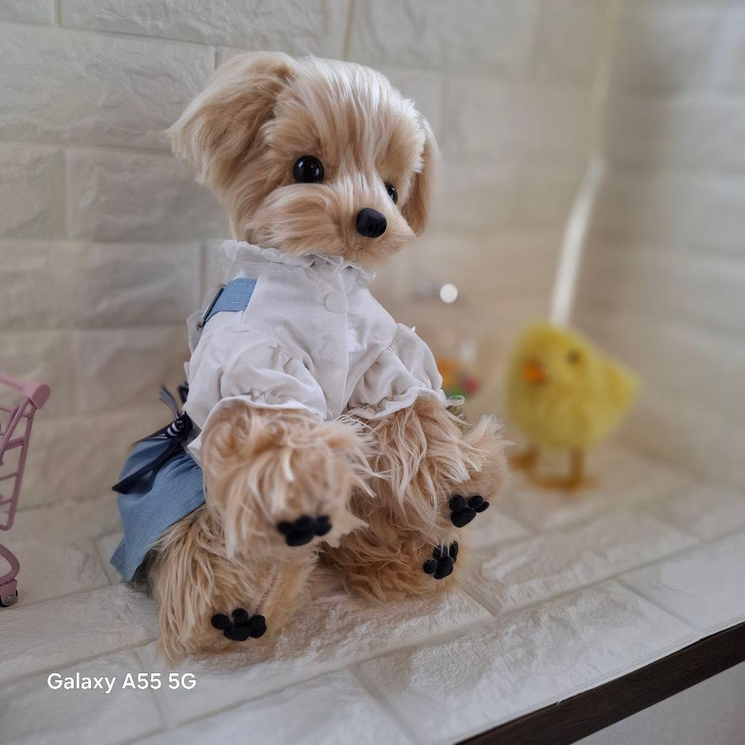 ぬいぐるみ、マルプー、トイプードル、犬、ハンドメイド、リアルサイズ、全身可動