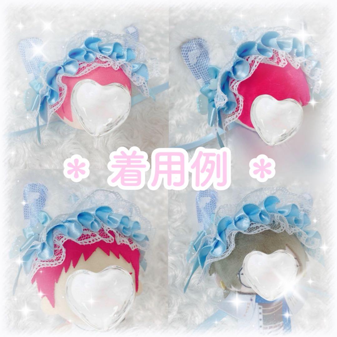 【181】ぬいぐるみ ぬい服 おまんじゅう ヘッドドレス【白 黒 赤 パンダ】