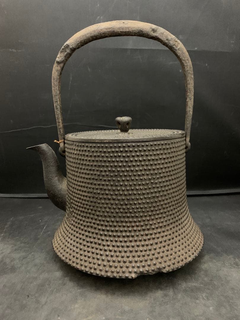 南部 鴻栄堂 作家物　鉄瓶 鉄蓋 南部鉄器　南部鉄瓶
