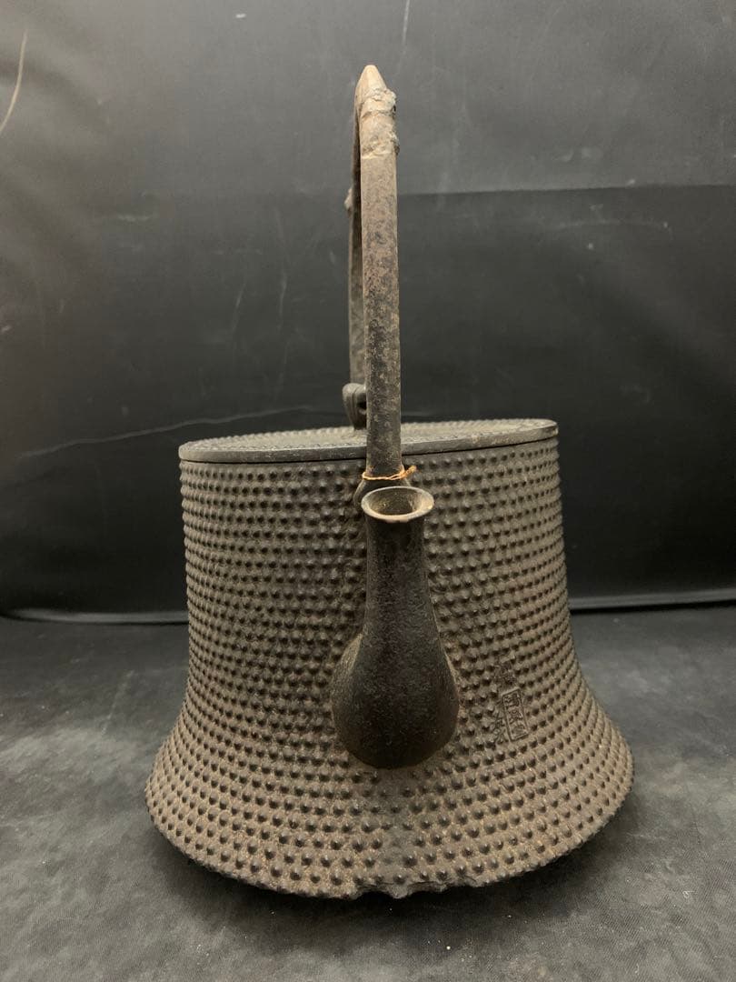 南部 鴻栄堂 作家物　鉄瓶 鉄蓋 南部鉄器　南部鉄瓶