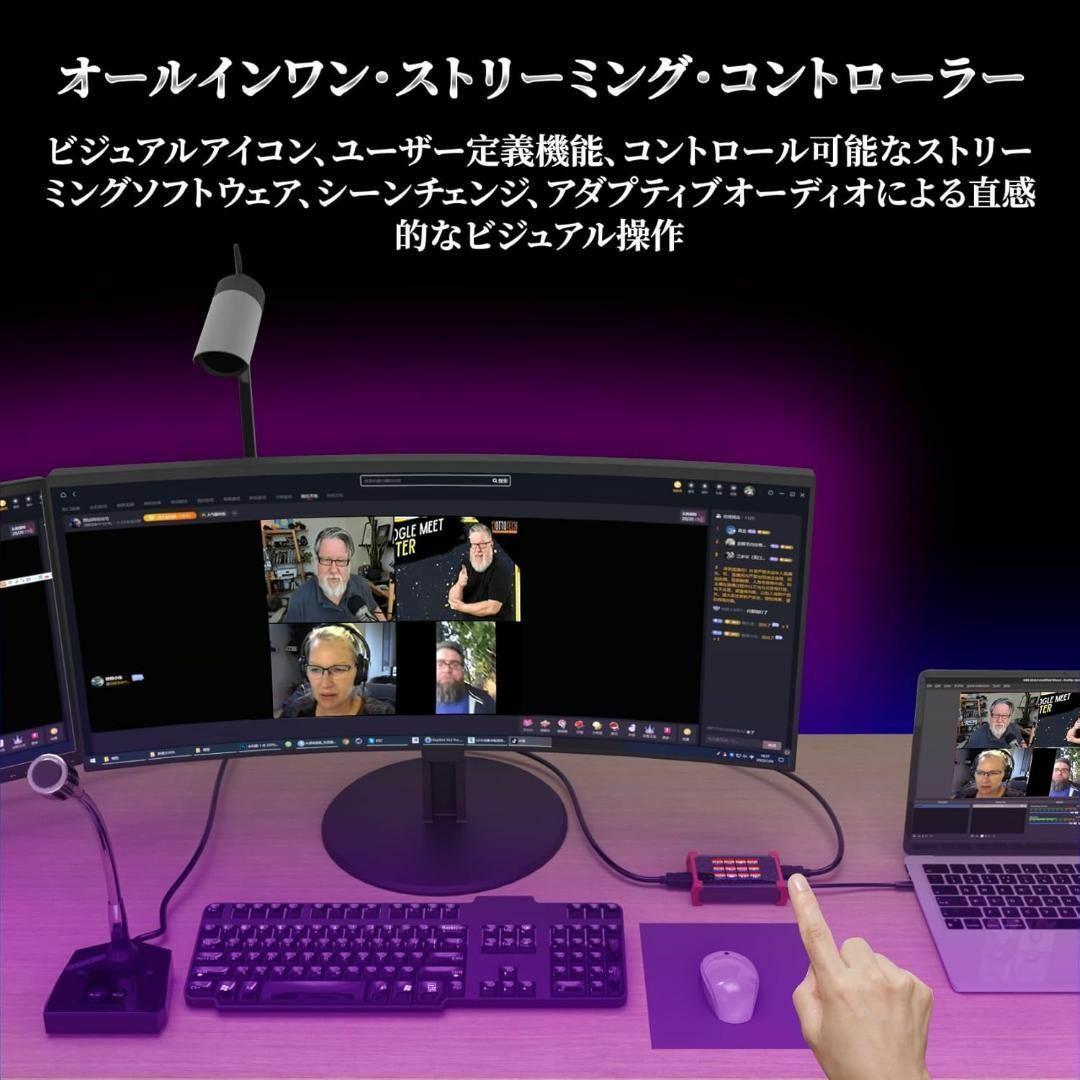 ビデオキャプチャー 4K対応 タッチスクリーン付キャプチャーボード