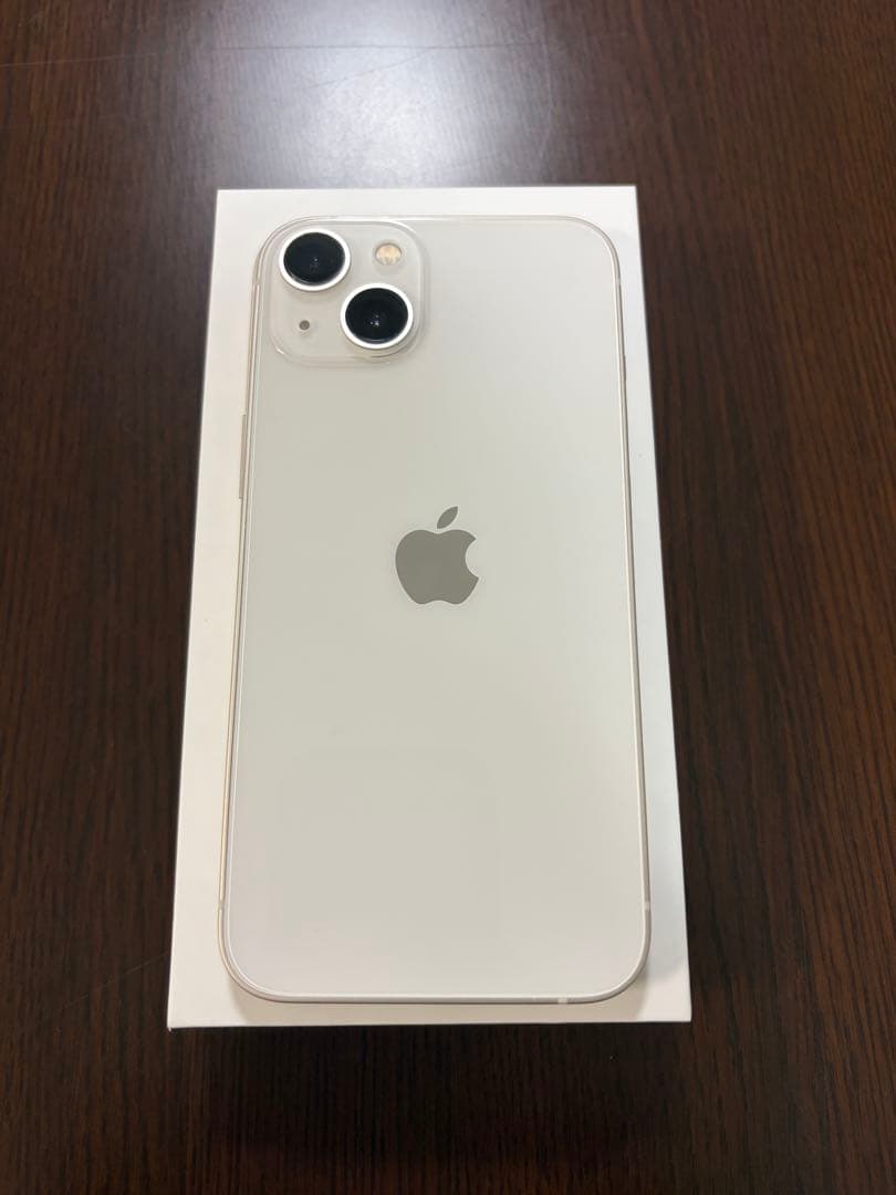 Apple iPhone 13 スターライト 本体 充電ケーブル ガラスフィルム