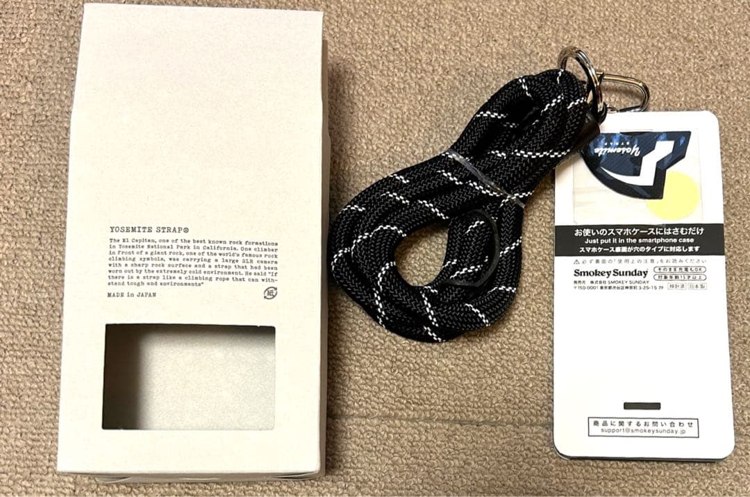 【新品未使用箱入りタグ付】Yosemite Strap スマホストラップ 日本製