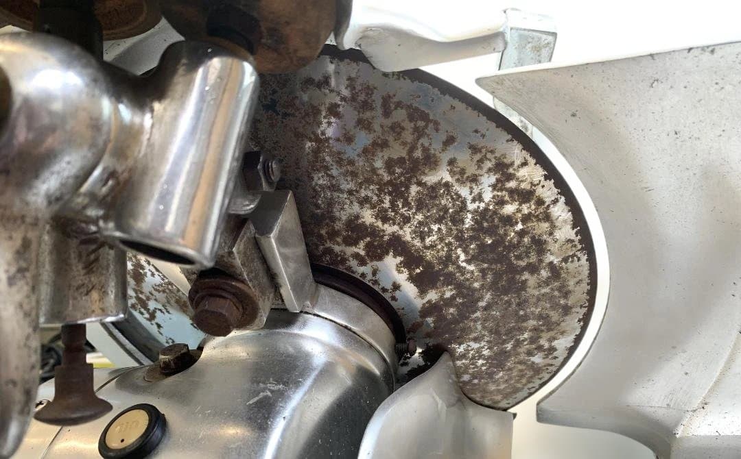 ワタナベ 業務用卓上電動ミートスライサー ニューデラックス ハムスライサー