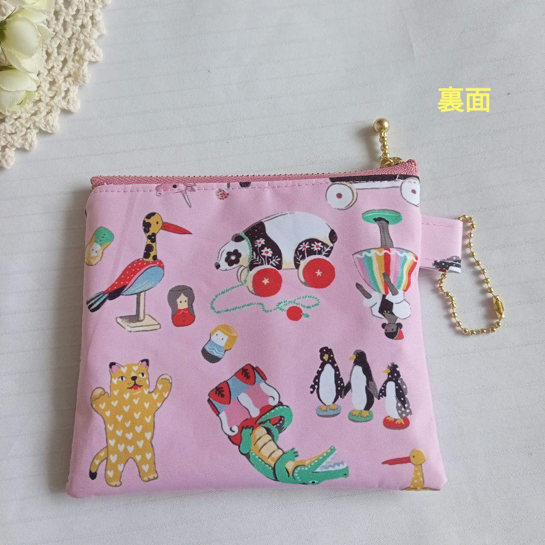専用品　紙袋風トートバック•¥500化粧ポーチ2点•フラットポーチ　ハンドメイド