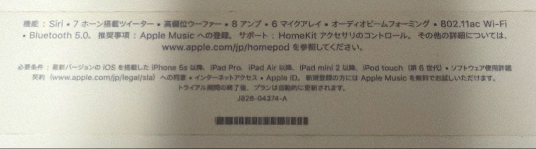 Apple Pod スペースグレー第一世代