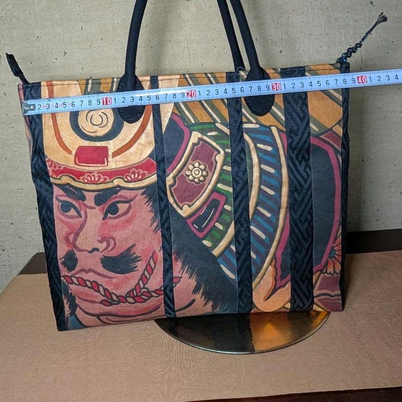 ハンドメイド　武者絵 のぼり旗 トートバッグ