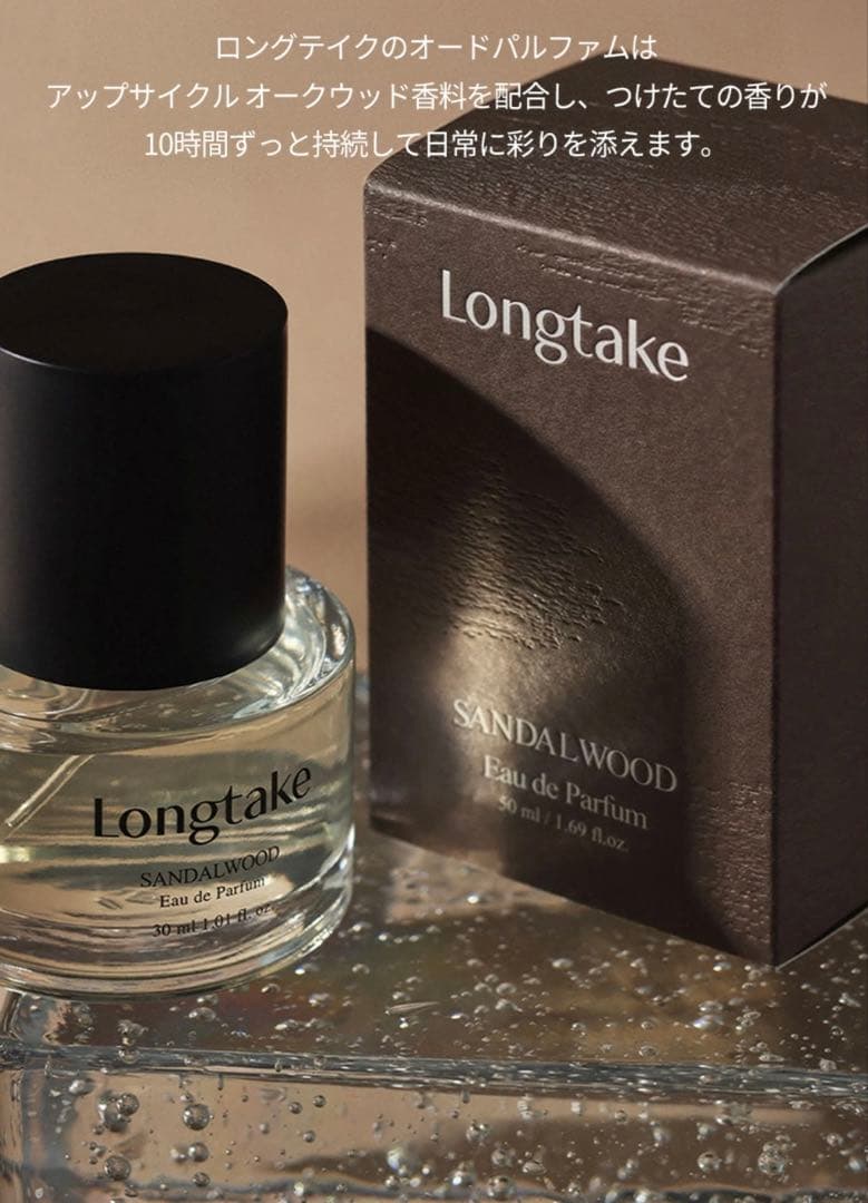 Longtake SANDALWOOD Eau de Parfum 1回使用のみ