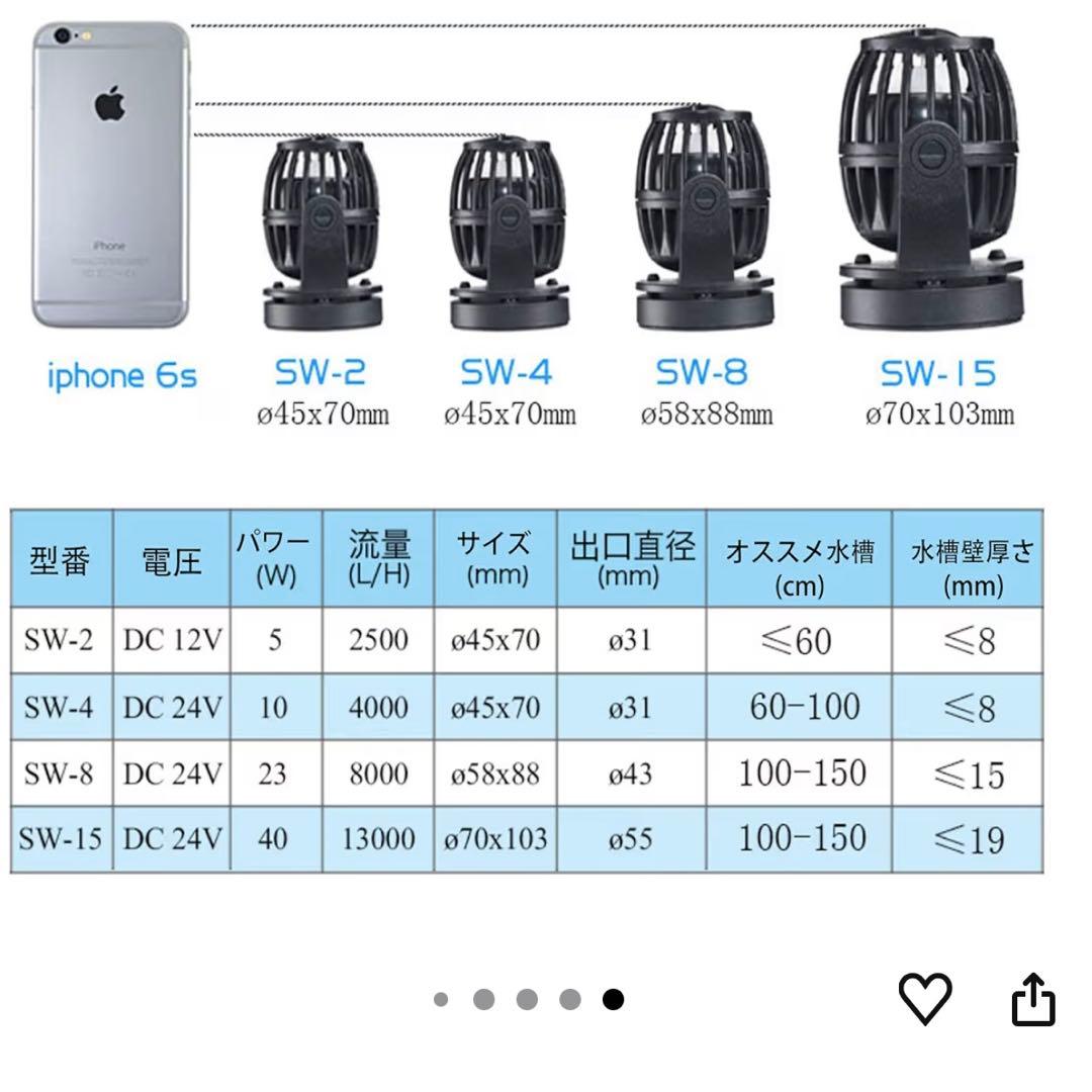 METIS ウェーブポンプ 水流ポンプ 水槽ポンプ(SW8(8000L/H))