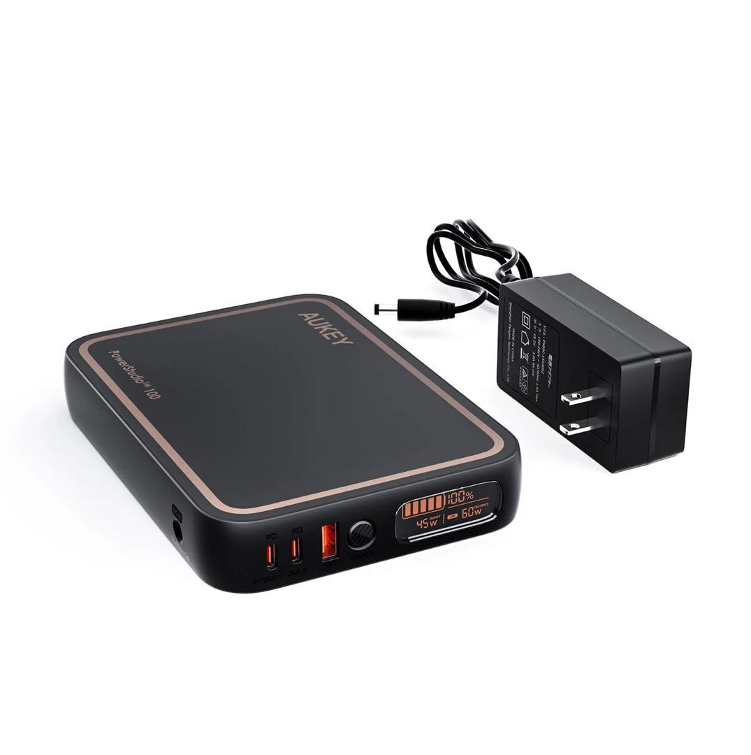 AUKEY ポータブル電源 97Wh 27,000mAh 大容量 小型