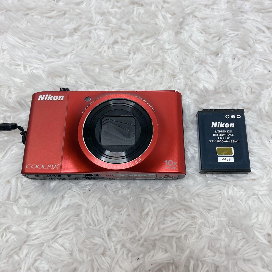 Nikon COOLPIX S8000 レッド デジカメ ニコン クールピクス