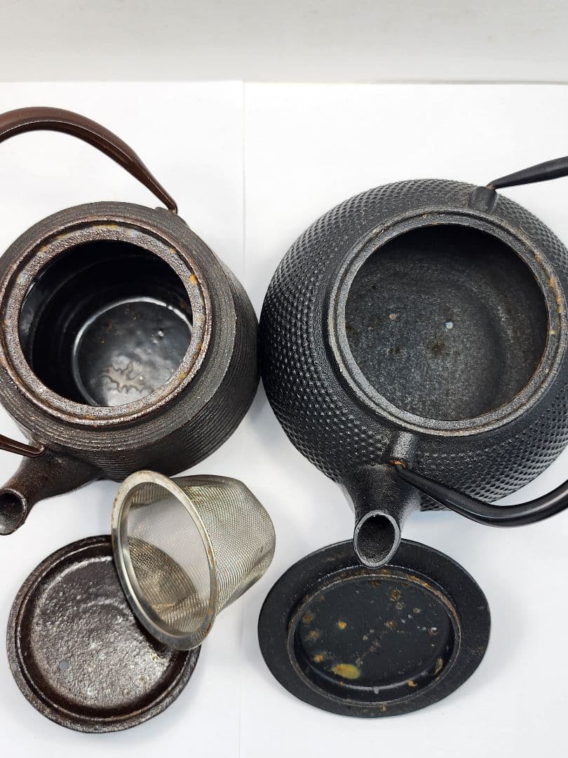 茶道具 鉄瓶 おまとめ4点 ＋ 懐紙一式 南部鉄瓶 茶器 急須 煎茶道具 湯沸し