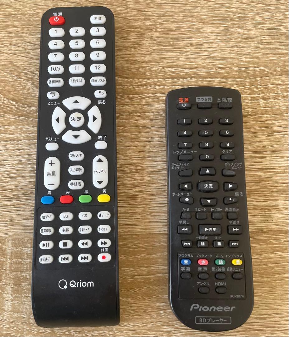 【2024年製】Qriom 32型TV ＋Pioneer Blu-ray