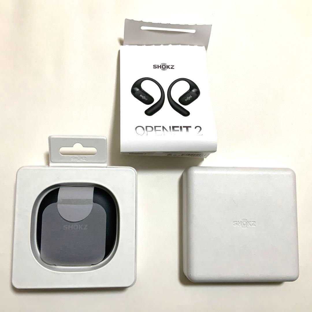 【美品】Shokz OpenFit 2 ブラック ワイヤレス オープンイヤー
