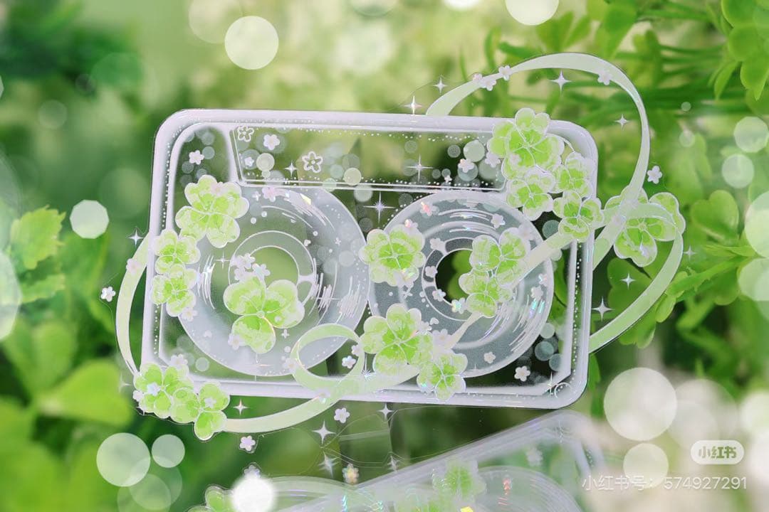 【9539】海外　5/巻　貝殻光マスキングテープ　半透明　CD 装飾背景系