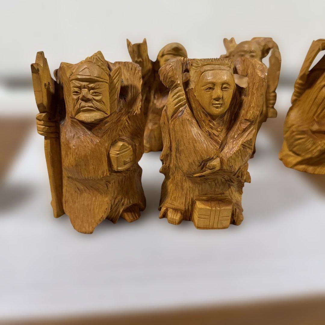 七福神　木彫り
