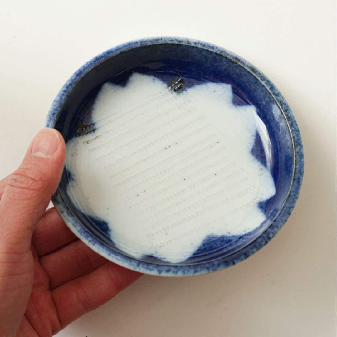 おろし器　小皿　桜　古道具