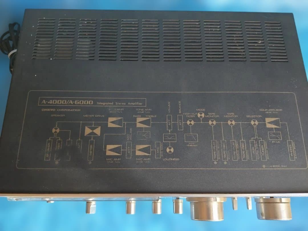 音響 Aー6000 ステレオプリメイン アンプ 中古ジャンク品の出品です。
