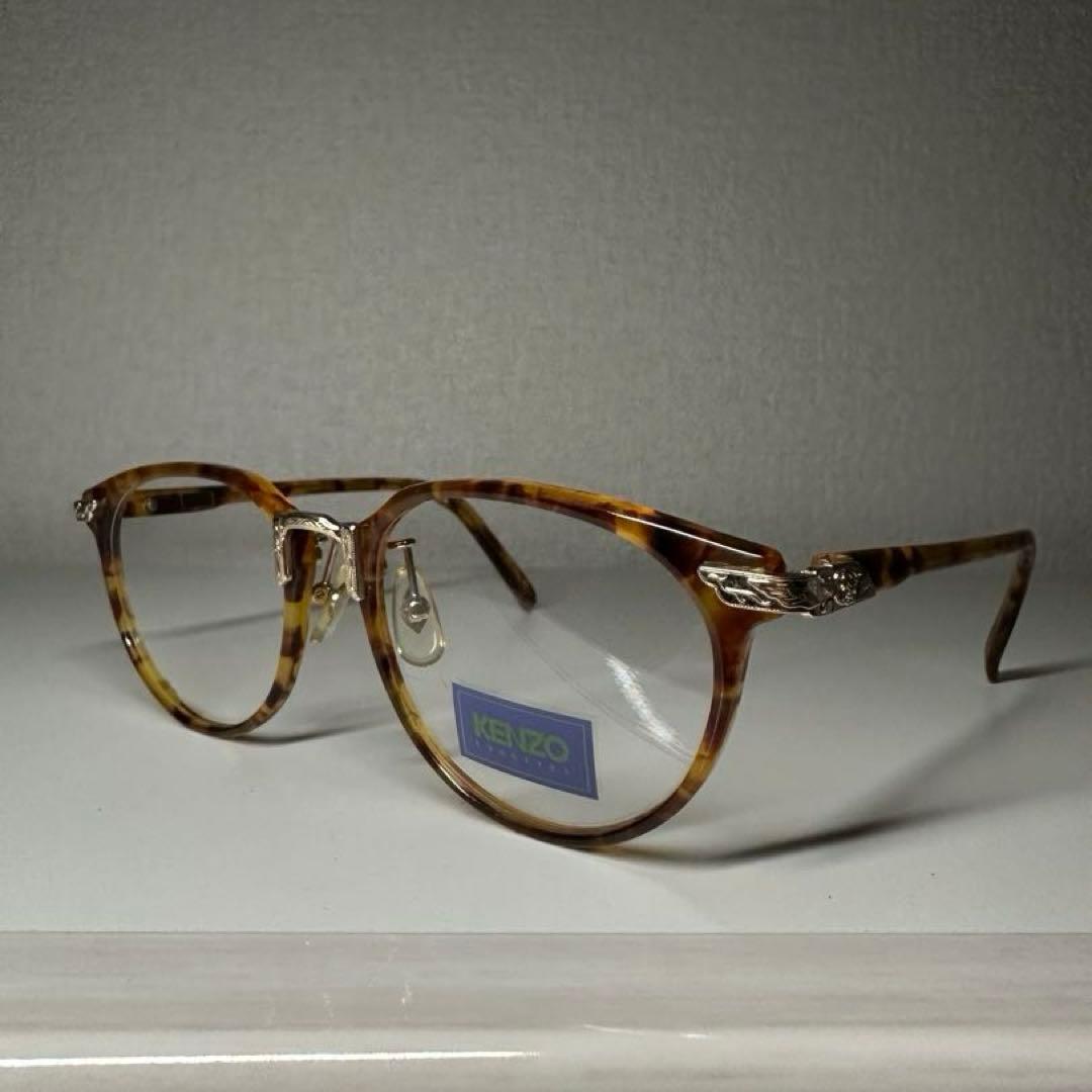 80s〜 90s ヴィンテージ KENZO ゴールド 彫金 メガネフレームデッド
