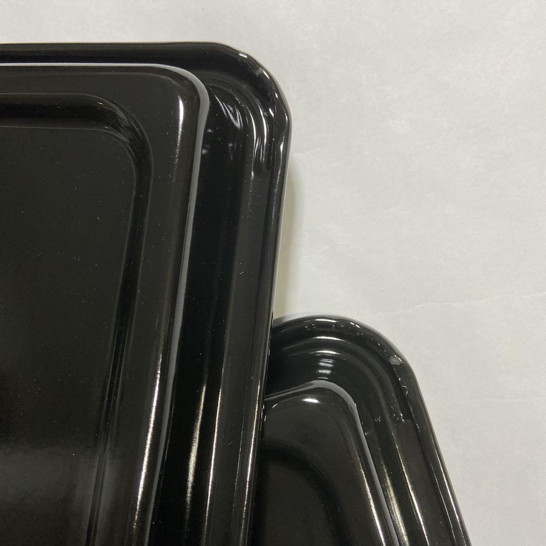 日立　HITACHI オーブンレンジ　MRO-W1Z 角皿　黒皿　2枚