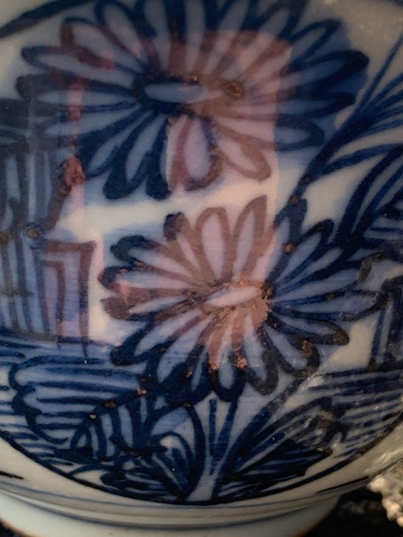 中国明時代末期染付お茶碗