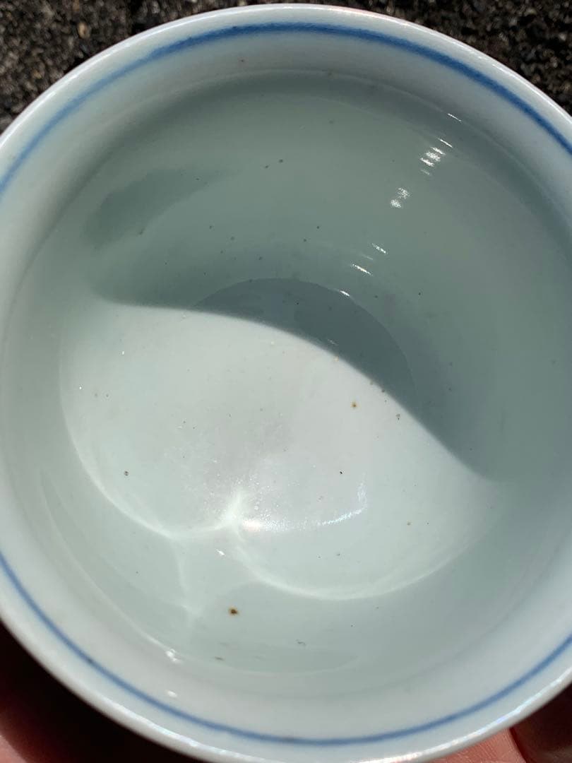 中国明時代末期染付お茶碗