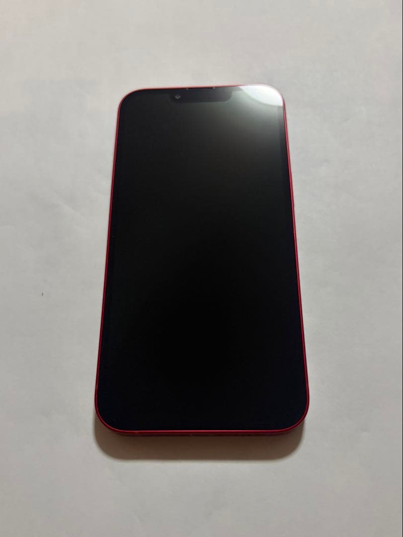 Apple iPhone 13 RED 赤 本体 128GB 84% フィルム付