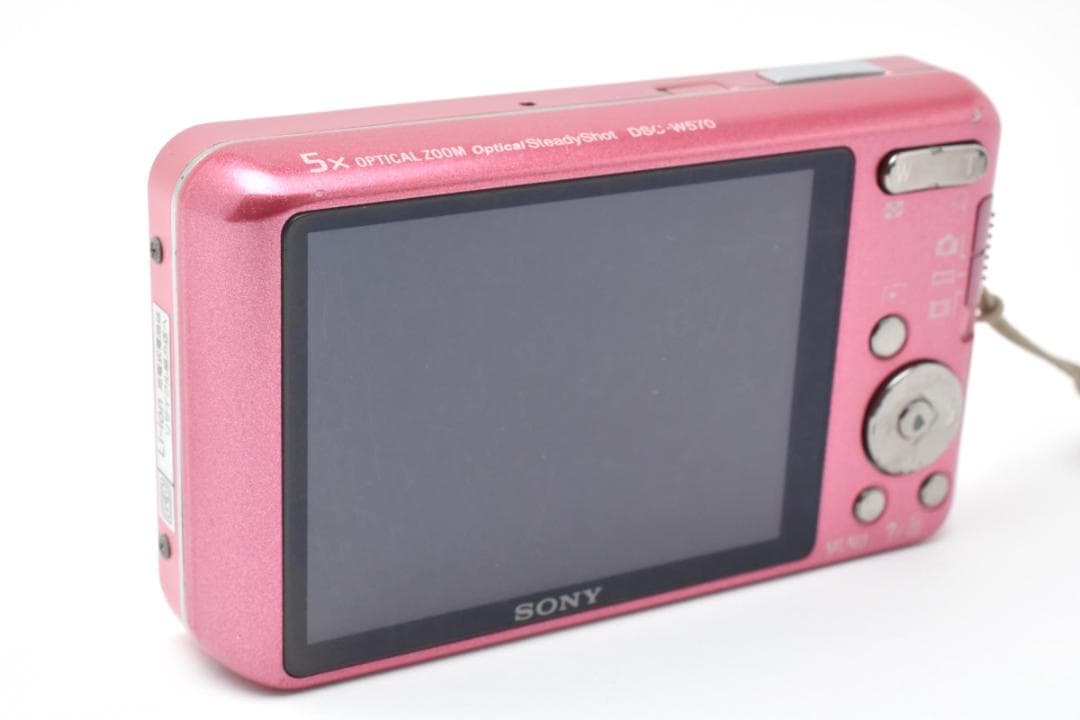 SONY Cyber-shot DSC-W570 ピンクデジカメ動作品#1853