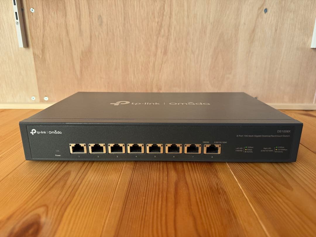 TP-Link Omada 8-Port 10G スイッチ DS1008X