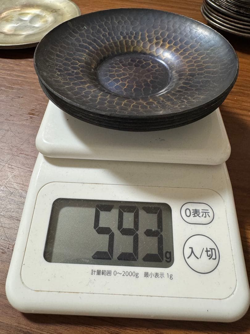 遺品整理 総重量3146g シルバー　万葉銀　アンティーク茶器　食器　貴金属
