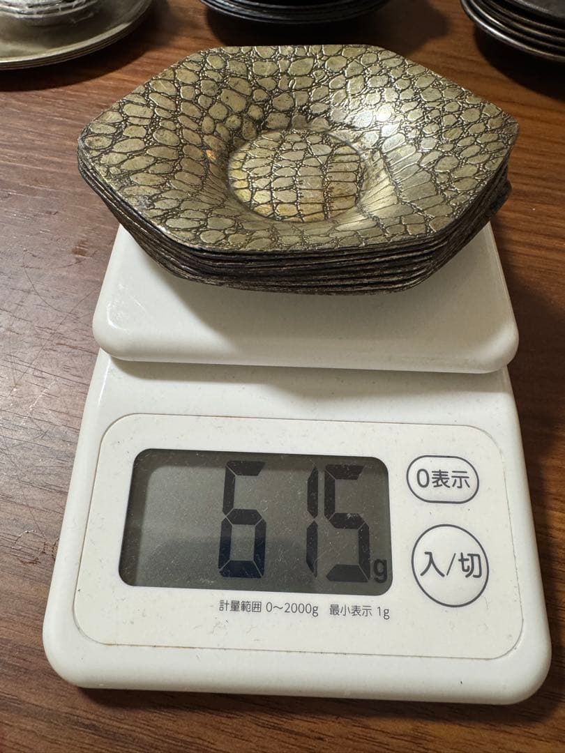 遺品整理 総重量3146g シルバー　万葉銀　アンティーク茶器　食器　貴金属