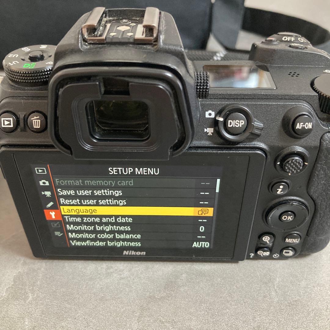 Nikon Z6II ミラーレスカメラ 予備バッテリー付き 言語設定日本語なし