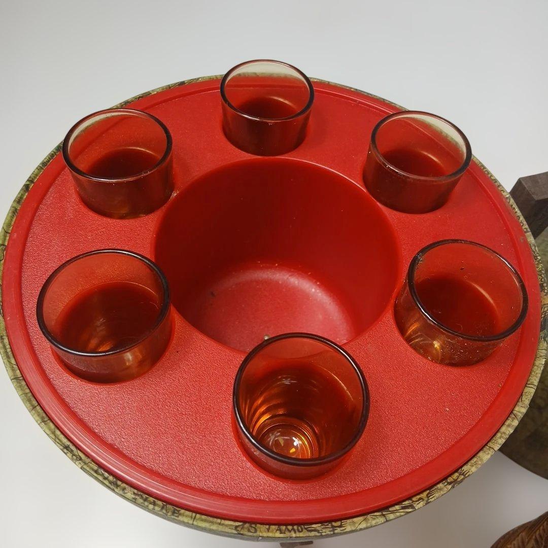 希少レア骨董品 アンティーク地球儀型デキャンタセット 日本製