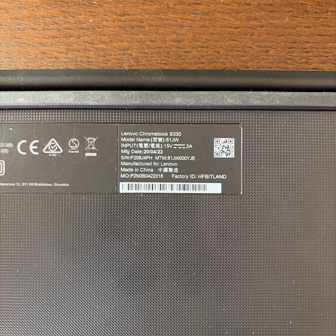 Chromebook本体 Lenovo chrome book S330