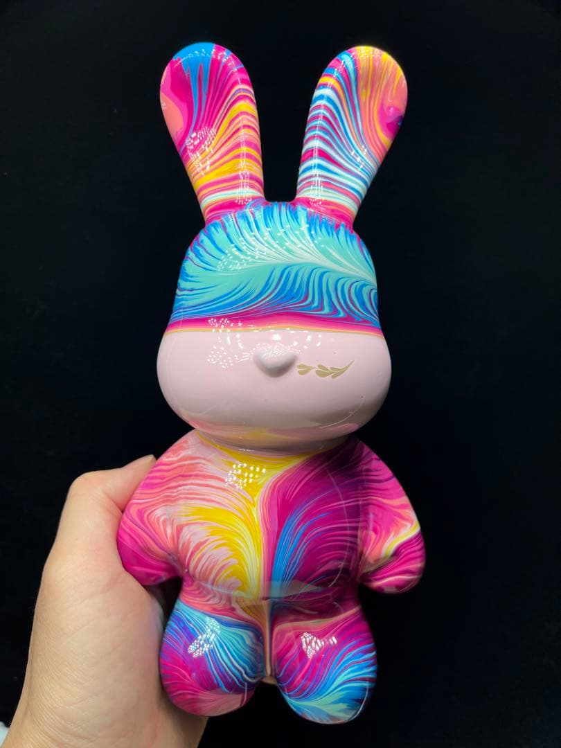流体熊（流体ウサギ貯金箱高22mm）