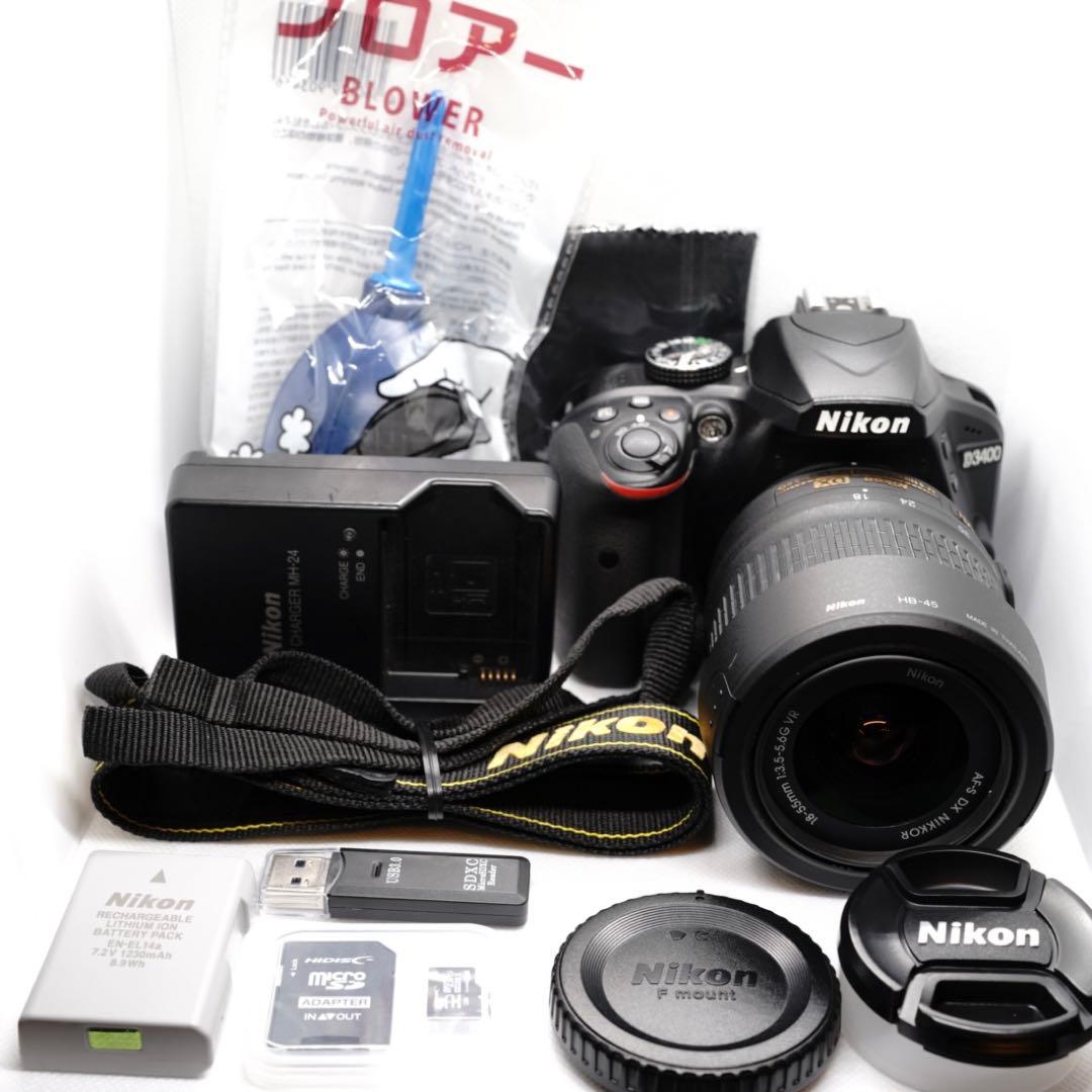 初心者にもおすすめ✨nikon D3400☆小型・軽量・ショット数新品級