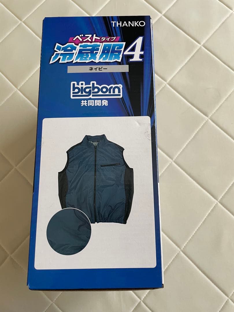 ペルチェ空調服　THANKO 冷蔵服4 ネイビー5Lバッテリー付　未使用　現状品