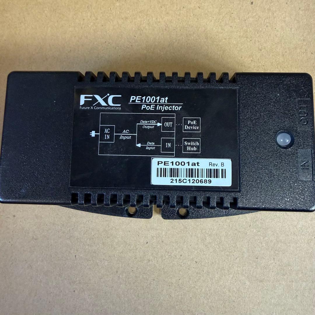 FXC 10 1001000BASE-T POE+対応イン ジェクタ2ポート