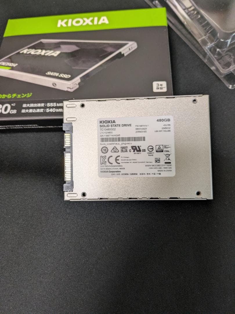 S*J様 KIOXIA EXCERIA CK-480GB SATA SSD