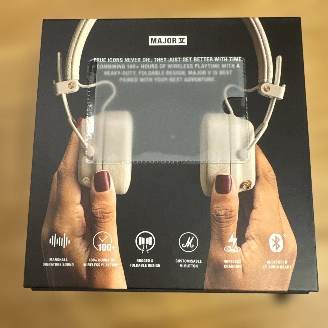 Marshall Major IV ワイヤレスヘッドホン ホワイト