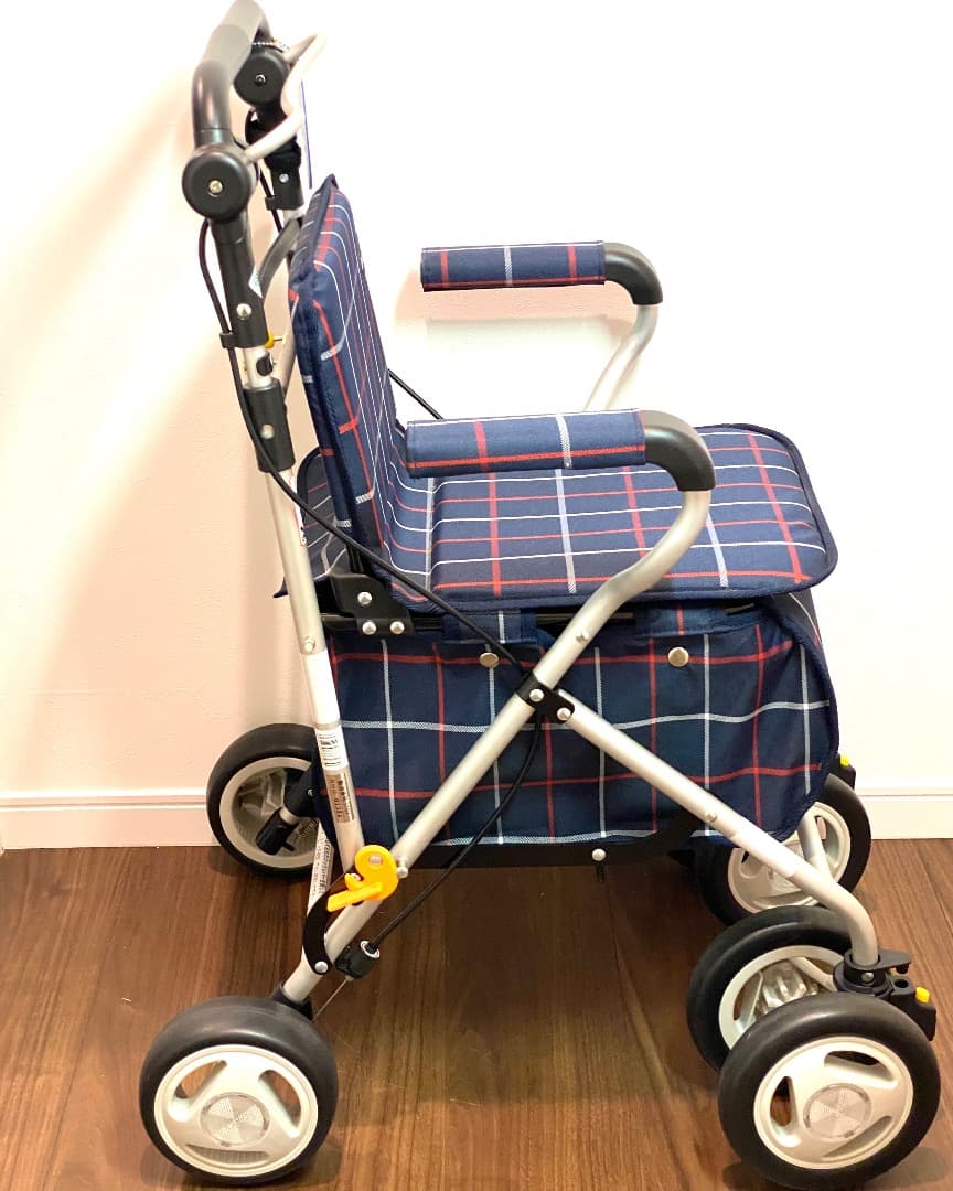 美品！幸和製作所 テイコブ ST07 座れるタイプ！折りたたみ式 シルバーカー
