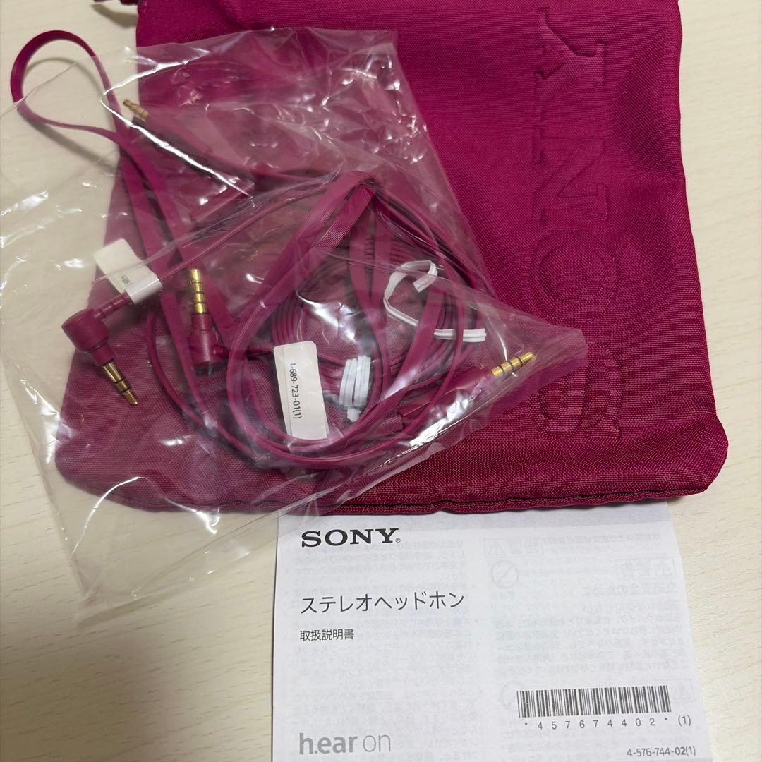 SONY ステレオヘッドホン ピンク