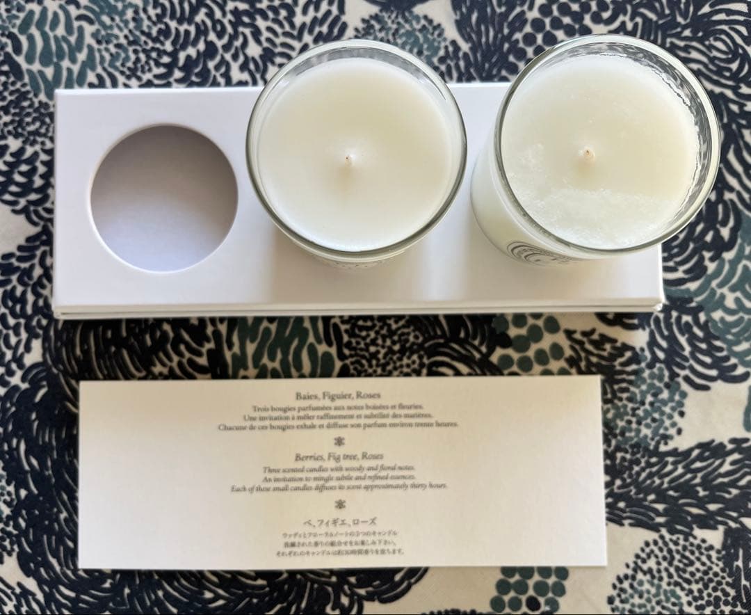 Diptyque フィギエ＆ローズ キャンドルセット