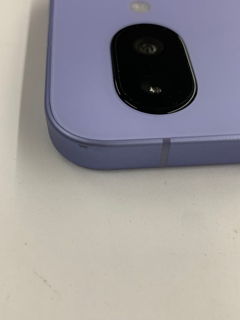 不具合なし Pixel9a 128GBパープル　手帳型ケース黒つけれます