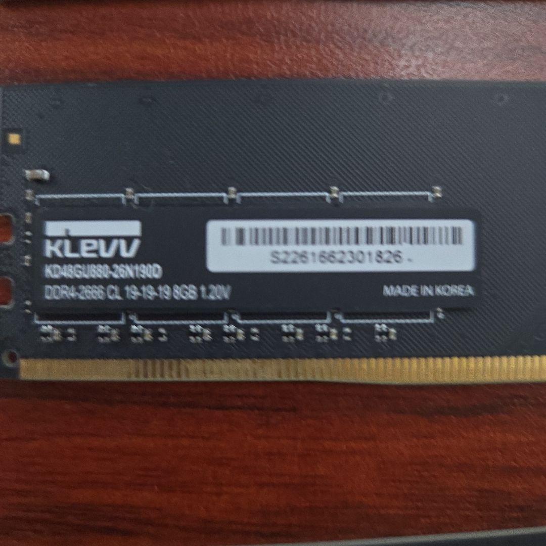 KLEVV DDR4 8GBメモリー 4枚セット
