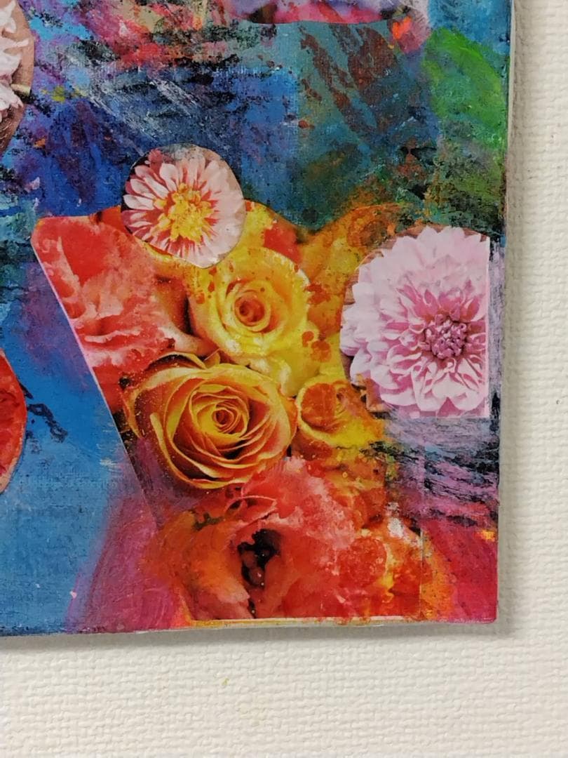 真作 現代アート 花々 P6号相当 原画 N.MIKA 2020年制作