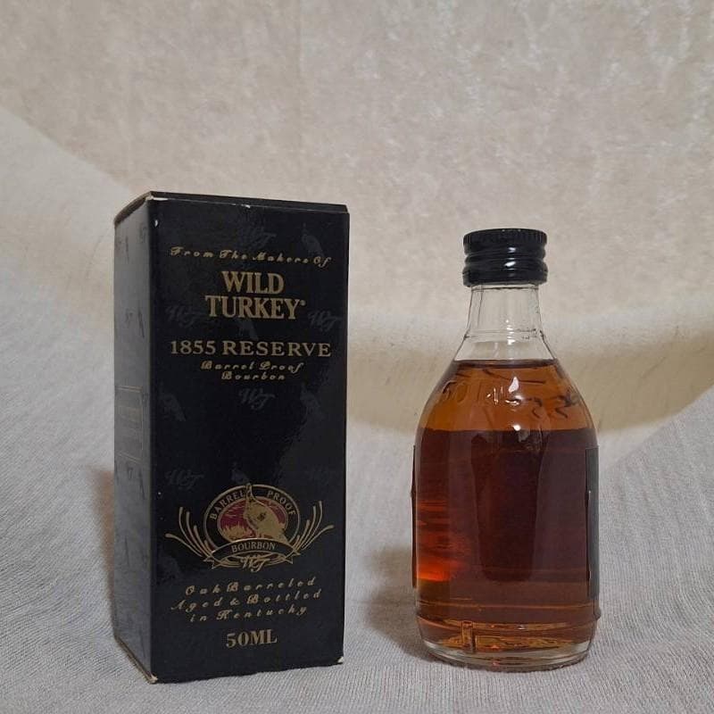 箱付き ワイルドターキー1855リザーブ ミニ ミニチュア 50ml