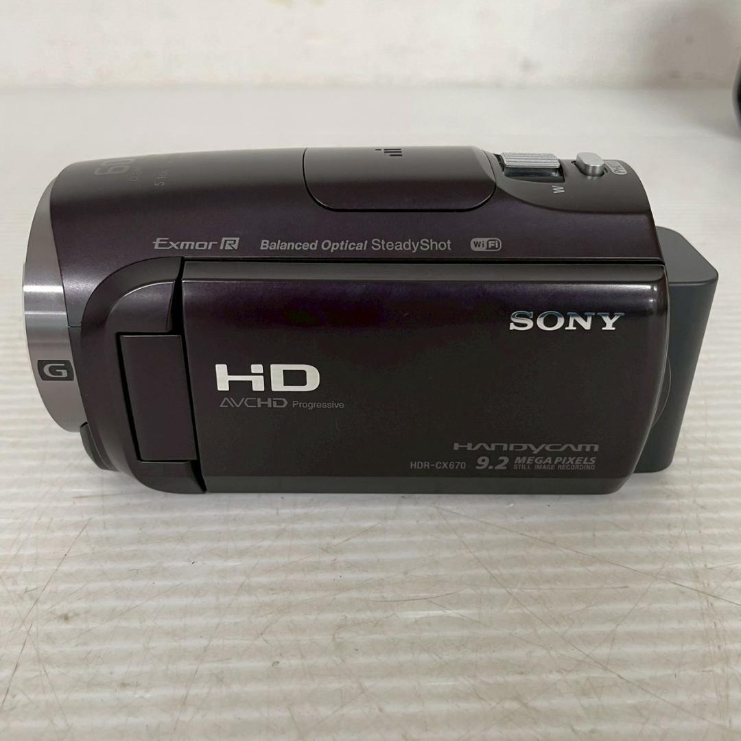 ソニー HDビデオカメラ Handycam HDR-CX670 J0951