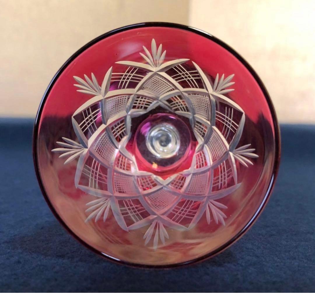 《R》ガラス工芸 江戸切子 グラス5客 木箱　251119え4