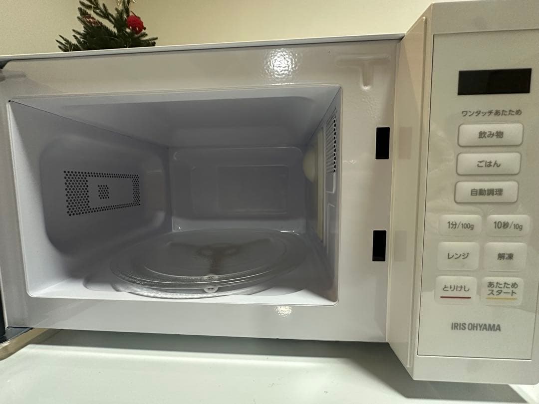 電子レンジ 17L 単機能 アイリスオーヤマ ターンテーブル